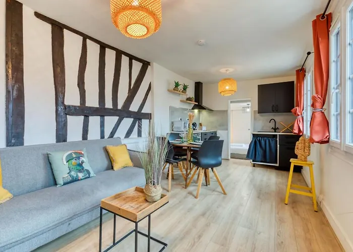 Appartement F2 Sur Cour Calme En Centre Rouen